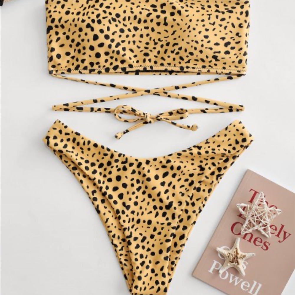 Zaful Cheeky Cheetah Thong Bottoms